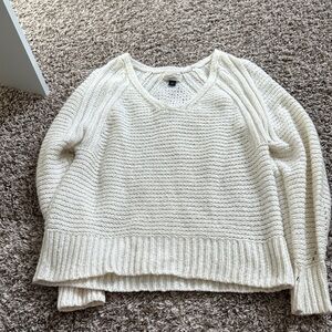 Cozy Cream V-Neck Sweater